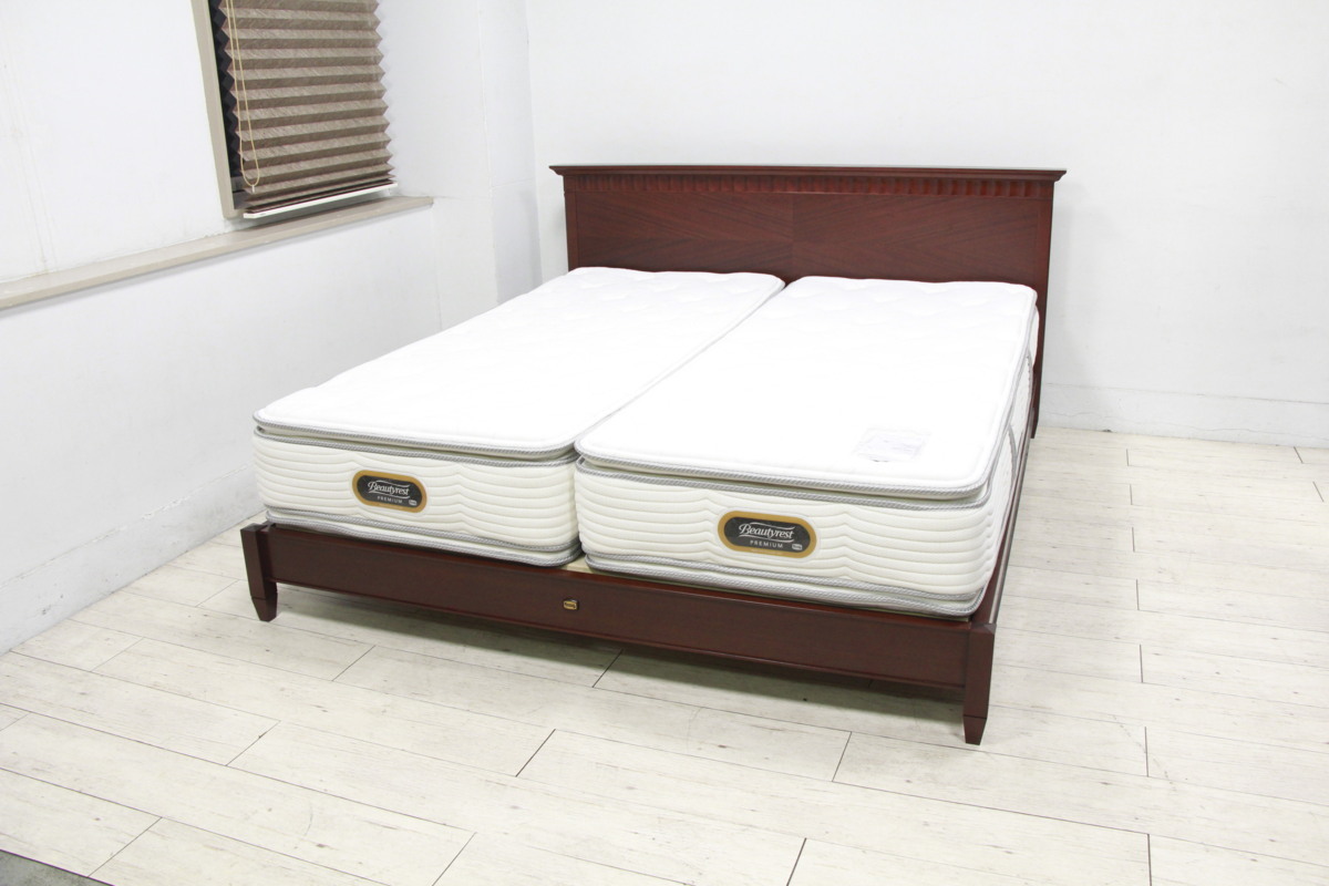 【未使用に近い】☆展示極美品☆SIMMONS シモンズ キングサイズベッド NEW FIT PILLOW TOP ニューフィットピロートップ