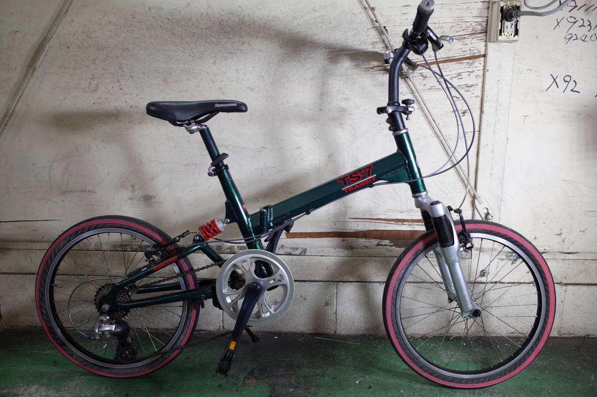 折り畳み自転車 BS TRANSIT TS-7 グリーン YB様 折り畳み自転車 BS TRANSIT TS-7 グリーン - メルカリ