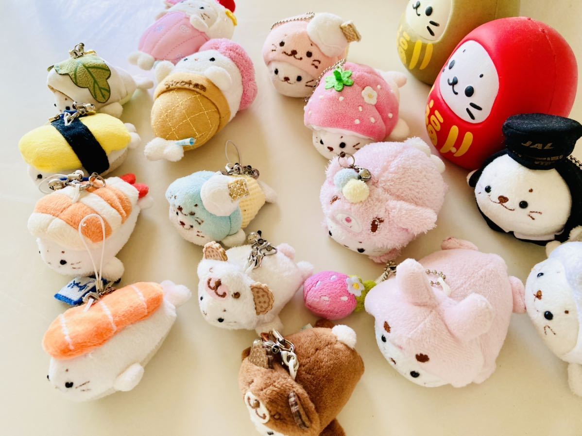 しろたん マスコットクリーナー ぬいぐるみ 45個セット 平成レトロ ストラップ やや傷や汚れあり】マザーガーデン しろたん ぬいぐるみマスコット