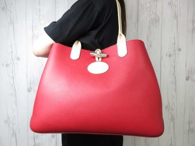 【美品/レア/廃盤】ロンシャン　ロゾ　リバーシブル　バイカラー　本革　a4 LONGCHAMP ロンシャン ロゾ リバーシブル トートバッグ A4可 - メルカリ