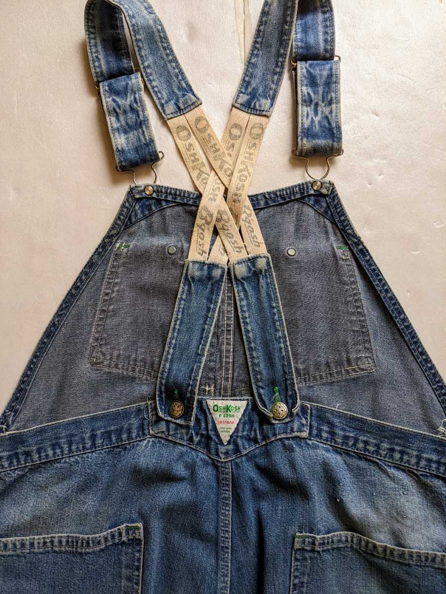 60〜70s oshkosh オーバーオール 42タロン oshkosh 70sヴィンテージオーバーオール 42タロン u.s.-made