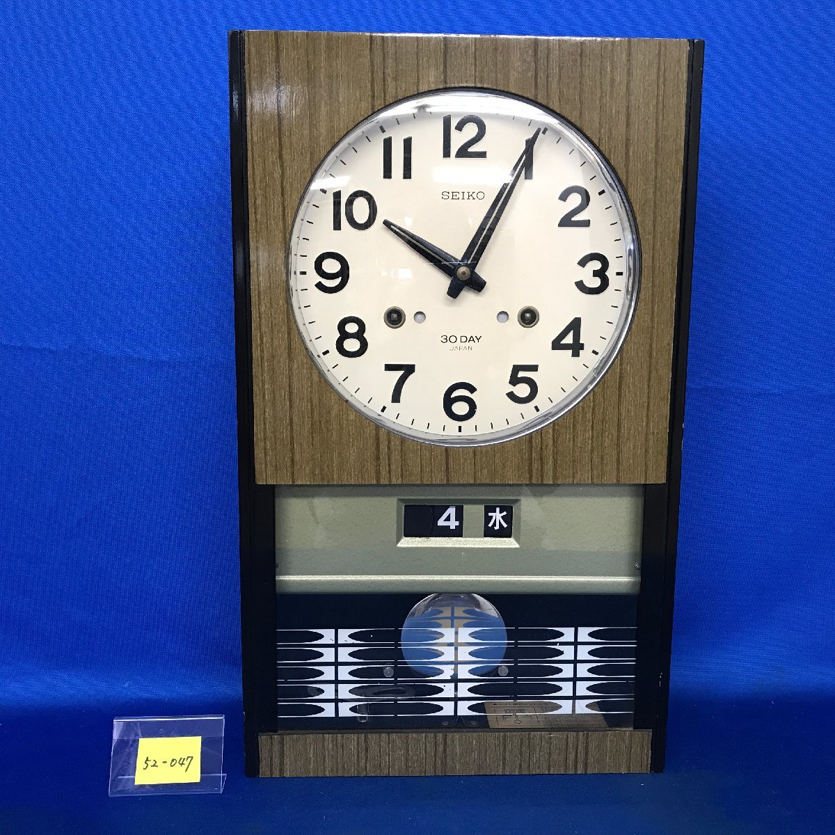SEIKO 昭和レトロ 30日巻ゼンマイ時計 高級振り子時計 4P404