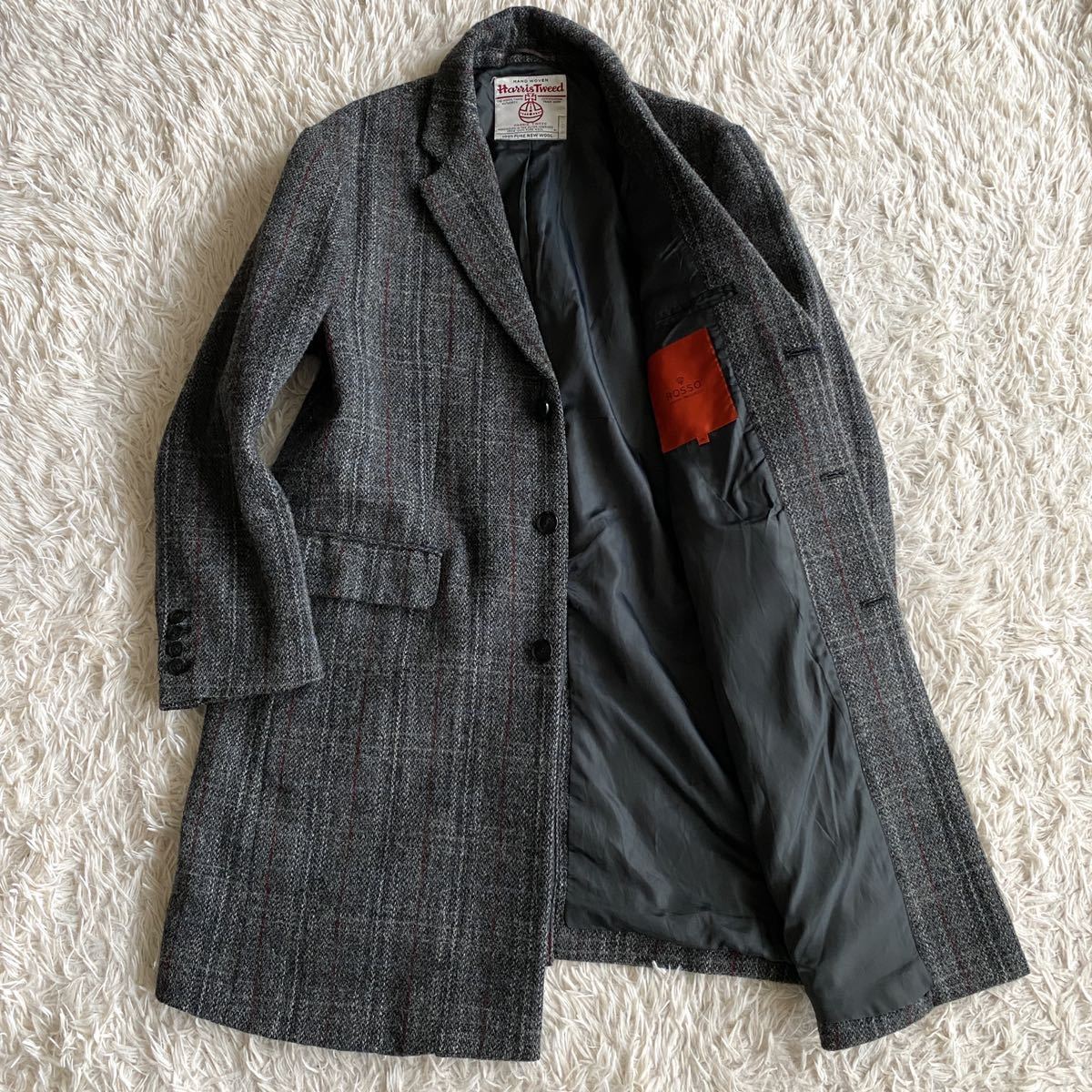 美品　Harris Tweed　アーバンリサーチロッソ　チェスターコート URBAN RESEARCH ROSSO（チェスターコート）のフリマアイテム一覧