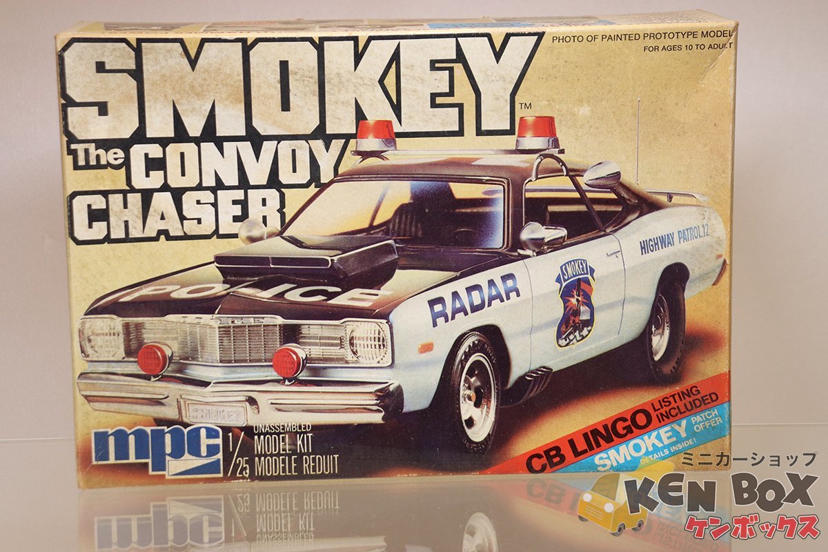 【目立った傷や汚れなし】S=1/25 MPC SMOKEY THE CONVOY CHASER CB LINGO 未組立 箱汚れ アメリカ製