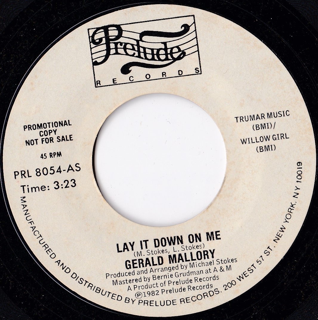 【未使用に近い】* 80's New York Modern Soul 45 * Gerald Mallory * の落札情報詳細 ヤフオク落札価格情報 オークフリー