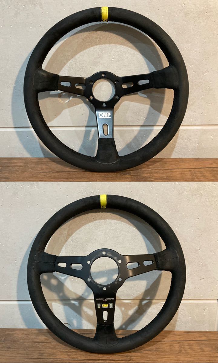 OMP ステアリング RS ブラックスエード OD2055N 350mm 傷や汚れあり