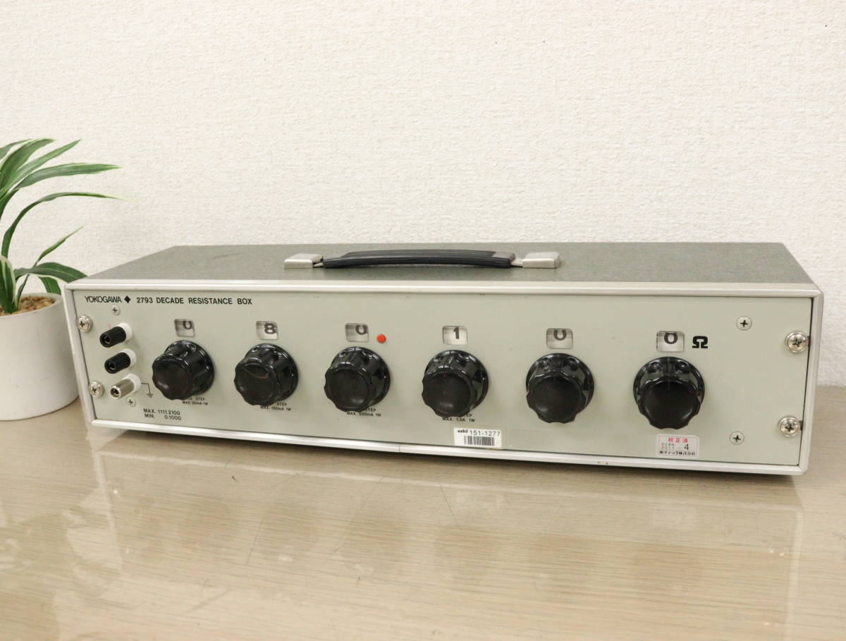【傷や汚れあり】YOKOGAWA 横河 2793 2793 01 DECADE RESISTANCE BOX 6ダイヤル可変抵抗器 の落札情報