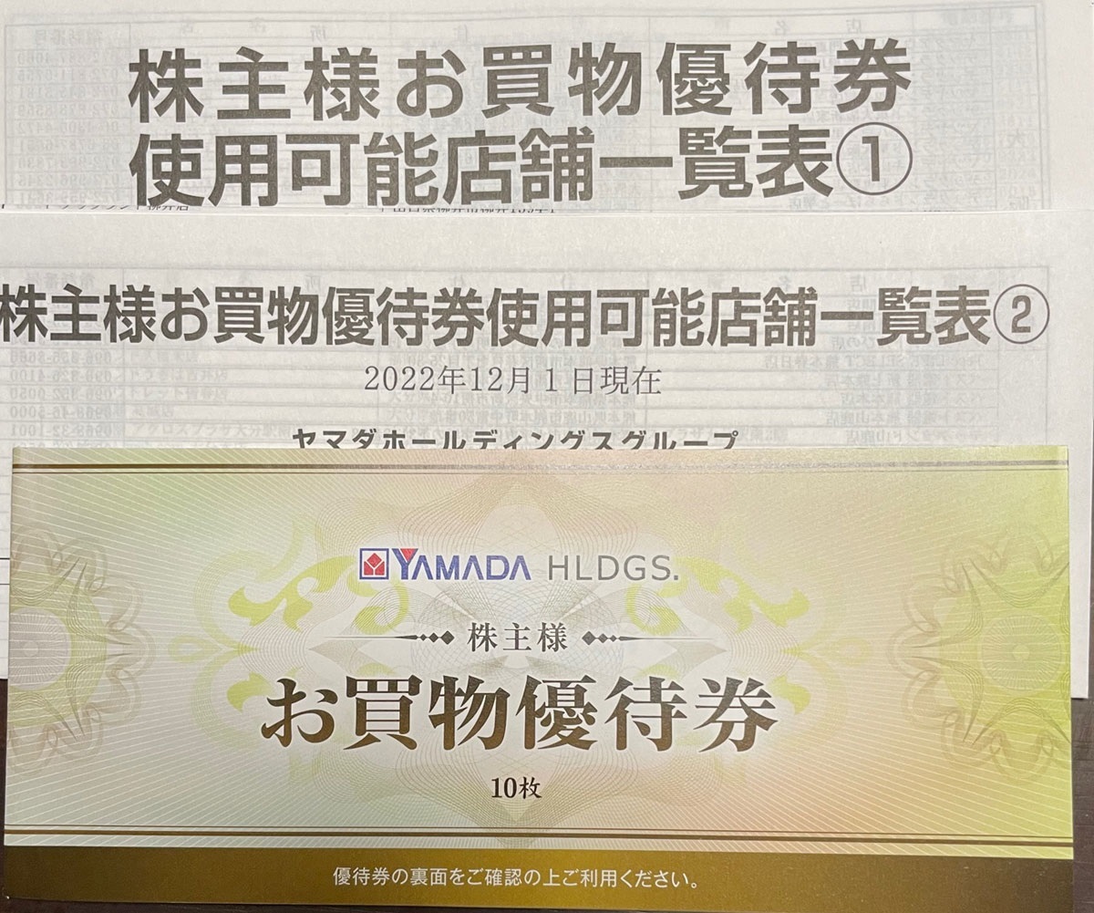 ヤマダ電機 株主優待券 13500円分 ショッピング