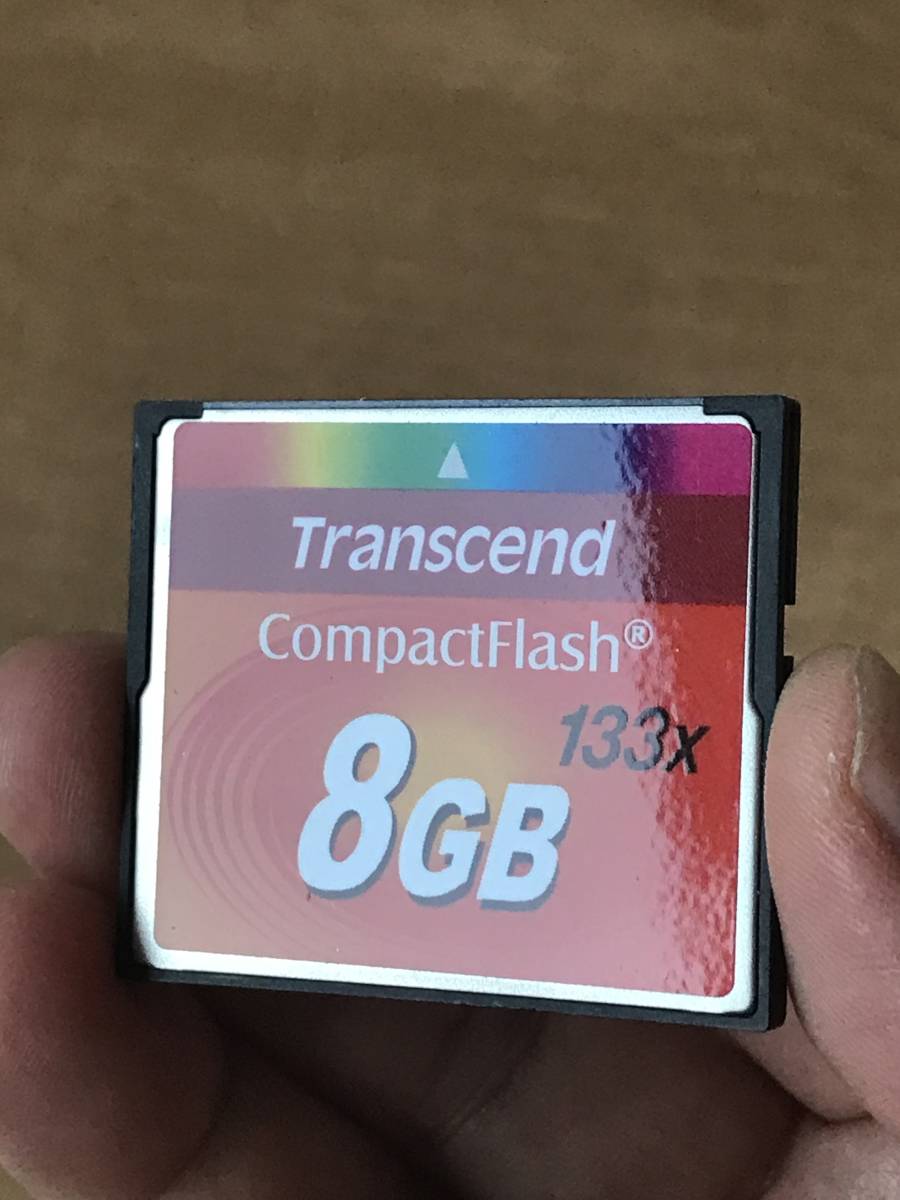 【目立った傷や汚れなし】☆美品☆ CFカード 8GB 133x トランセンド Transcend コンパクトフラッシュ