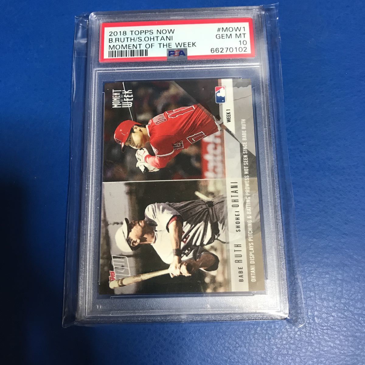 限定版！ 大谷翔平 Topps 金色ロゴMoment Of the Week 限定版！ 大谷翔平 Topps 金色ロゴMoment Of the Week