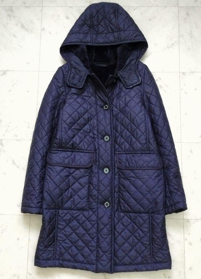 MACKINTOSH マッキントッシュ キルティングポンチョ ネイビー 38 MACKINTOSH / 別注 WAVERLY キルティングジャケット（ブルゾン