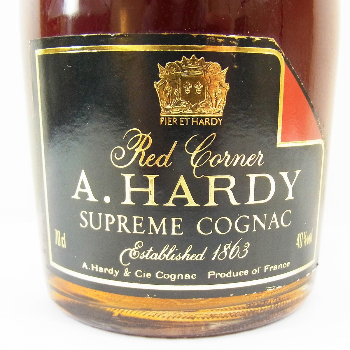 A.HARDY ハーディー クリスタルデキャンタ ブランデー 未開封 古酒 箱入 替栓 F50224 古酒  ハーディー クリスタルデキャンタ ブランデー