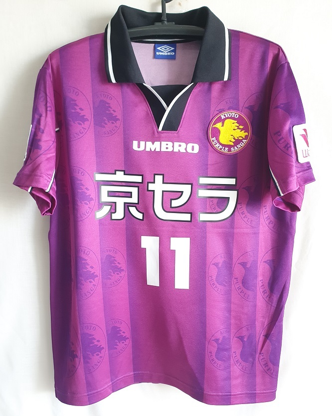 2000 京都パープルサンガ ユニフォーム カズ 三浦知良 新品未使用タグ付 2000 京都パープルサンガ ユニフォーム カズ 三浦知良 新品未