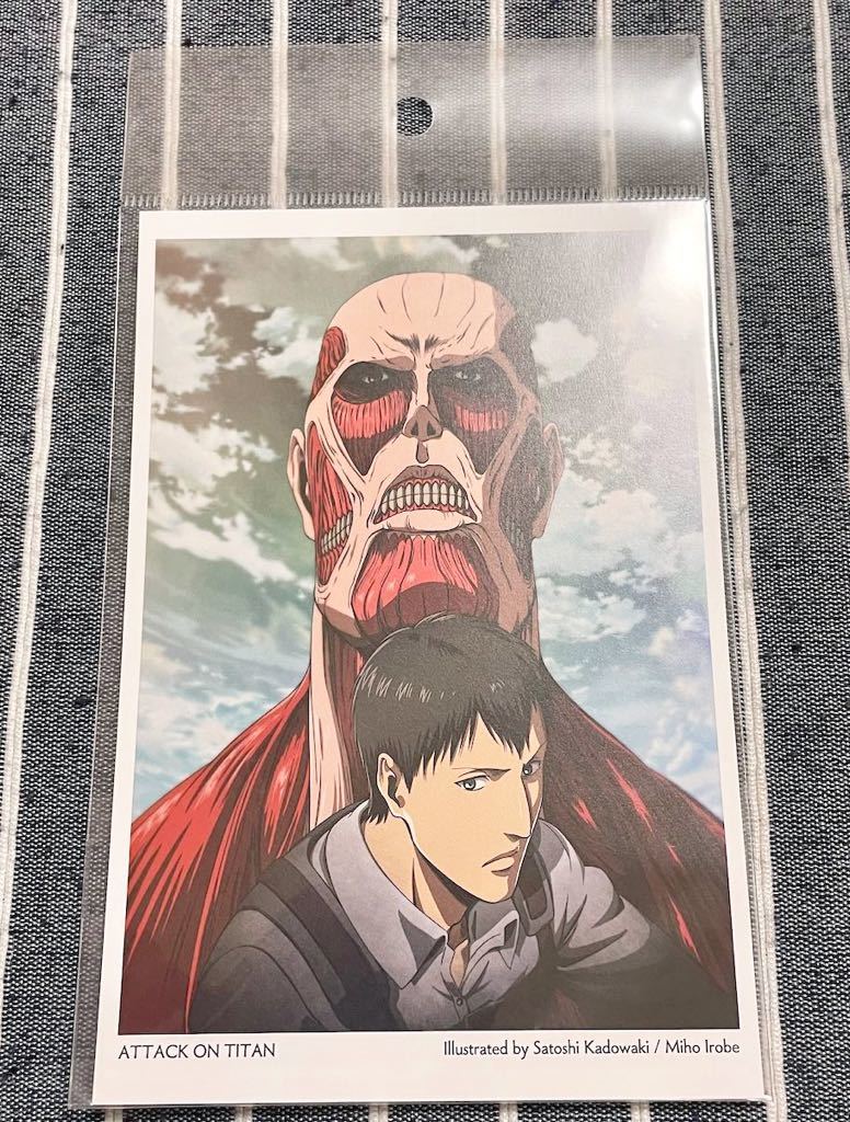 未使用】進撃の巨人 WIT STUDIO ポストカード ベルトルト 超大型巨人の