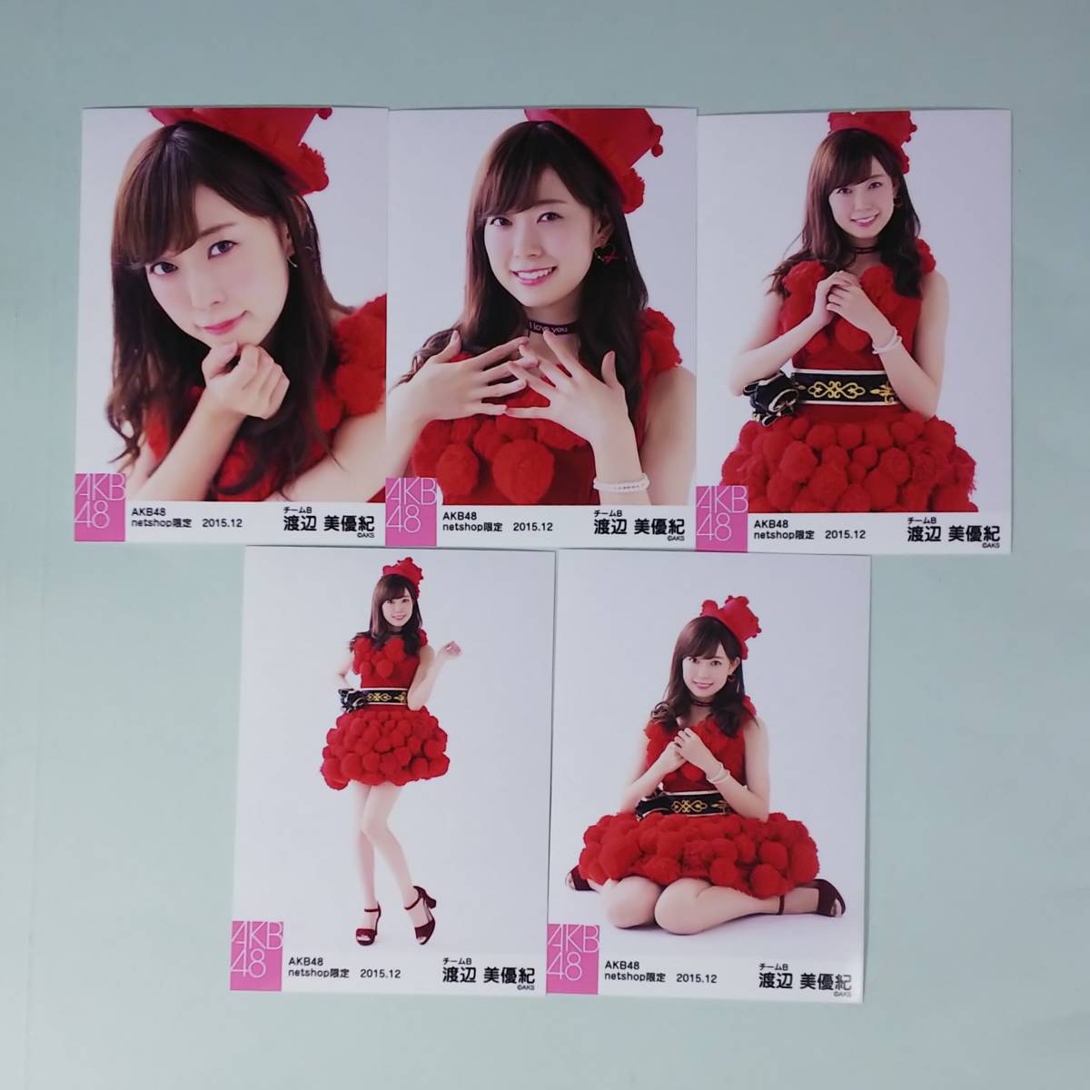 NMB48 渡辺美優紀 個別 生写真 185枚セット