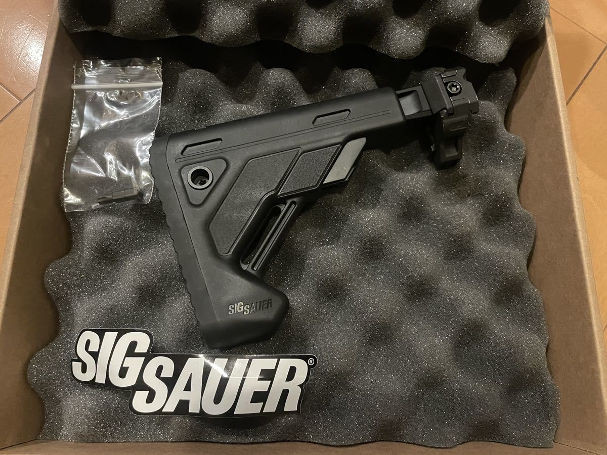 実物 シグ SIG SAUER テレスコープ フォールディング ストック BK