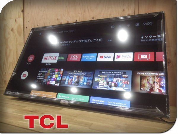 【目立った傷や汚れなし】 展示品 TCL P618シリーズ 4Kスマート液晶テレビ 4Kチューナー内蔵 2022年製 43V型 マイクロディ ...