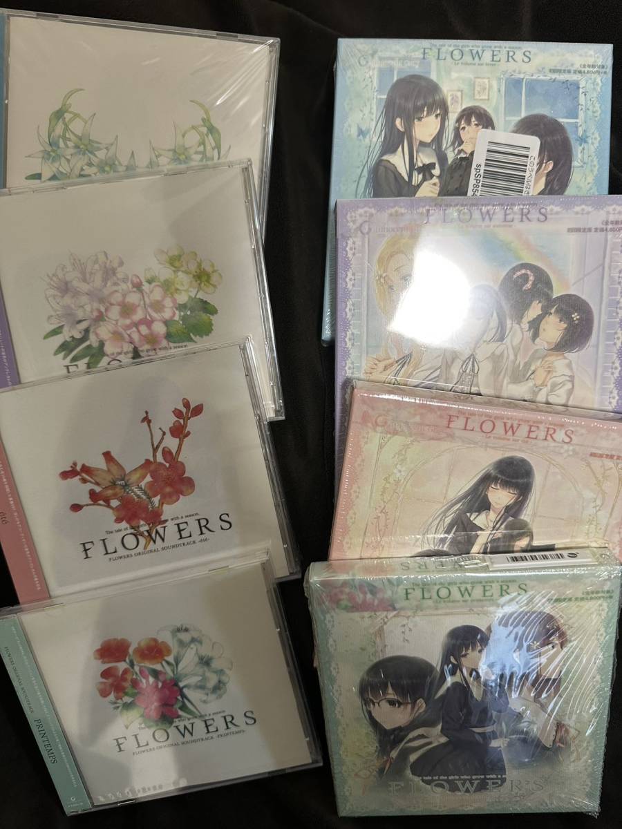 【未使用】flowers 春篇 夏編 秋編 冬編 初回限定版 Original Soundtrack Ost 8点 セット Innocent 