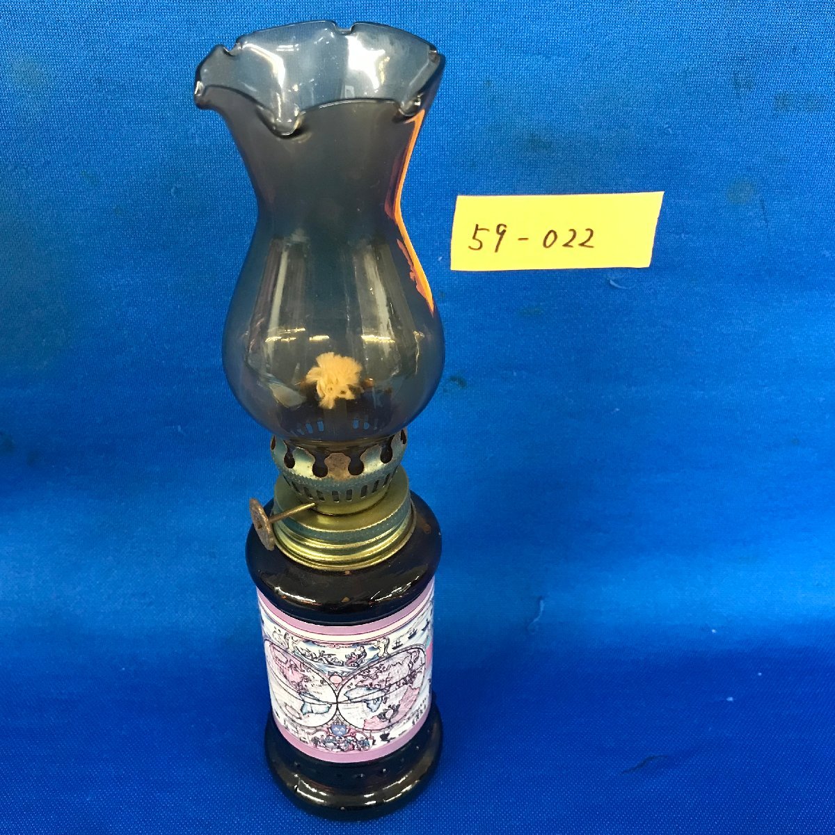 【やや傷や汚れあり】★59―022★アルコールランプ GLASS KEROSENE MAP LAMP オイルランプ アンティーク調