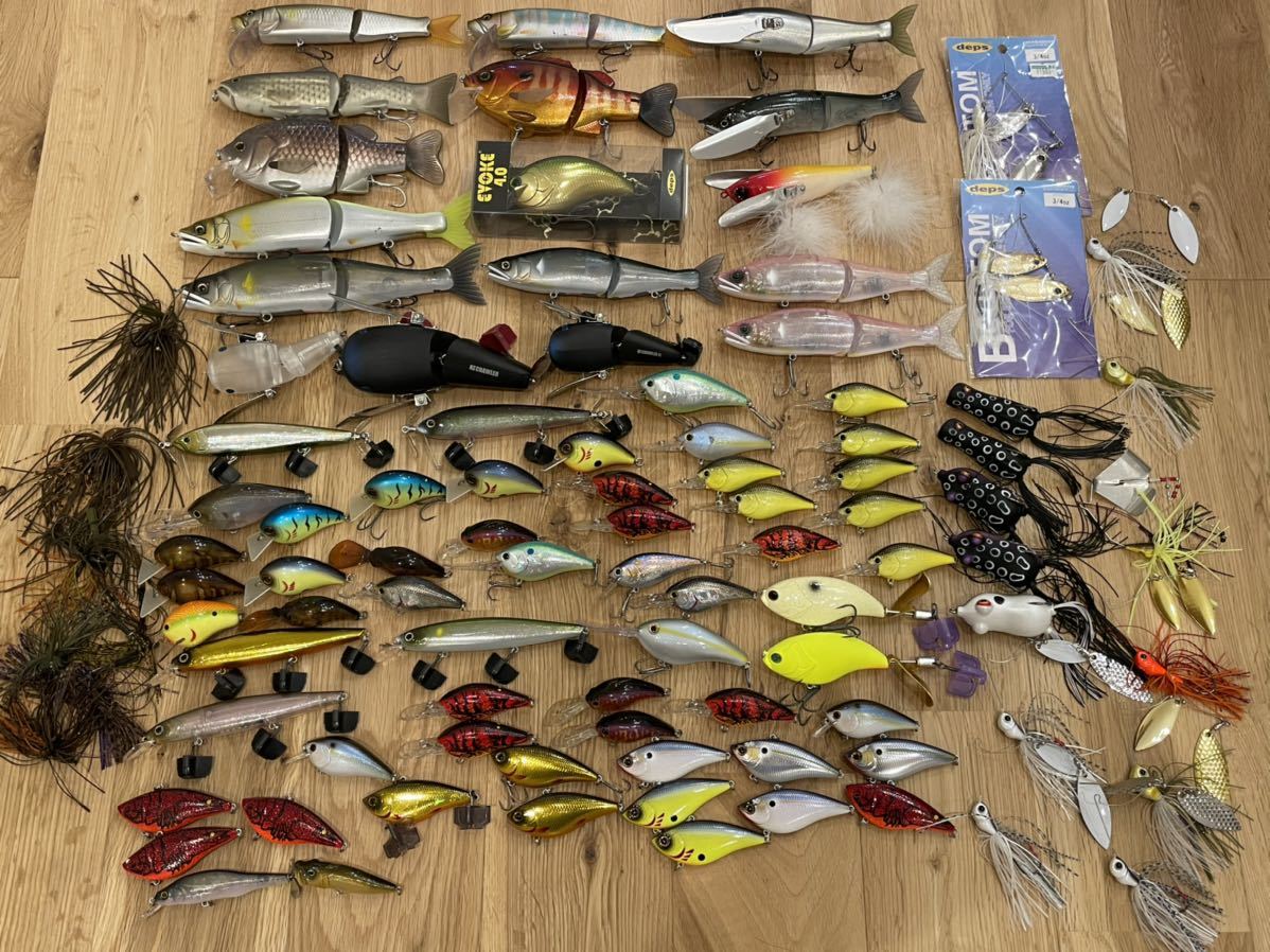 ブラックバス ルアー セット ラッキークラフト デプス エバーグリーン