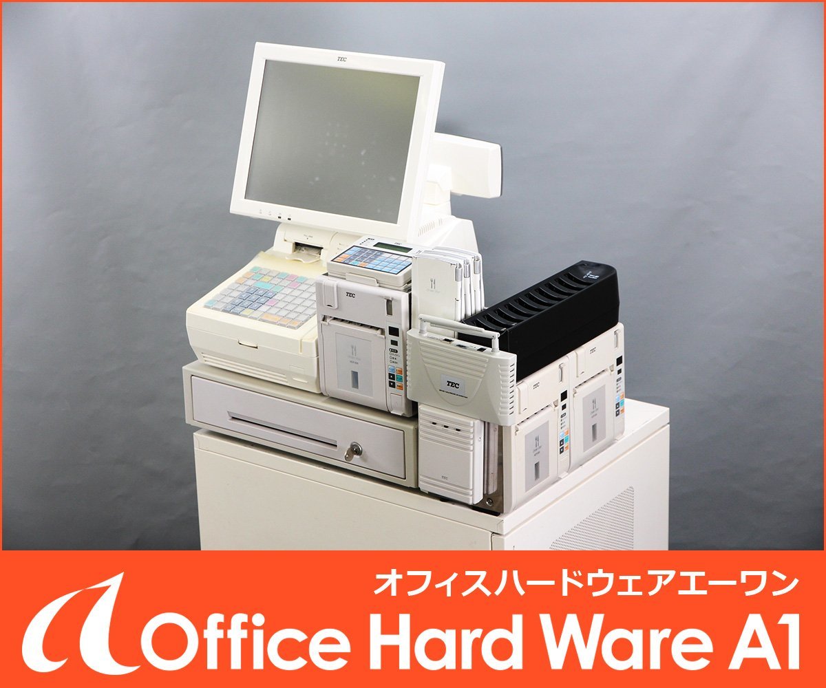 【中古品】東芝テック　POSターミナル/リモートプリンタ 傷や汚れあり】TEC レジ POSターミナル QT-100 リモートプリンタ