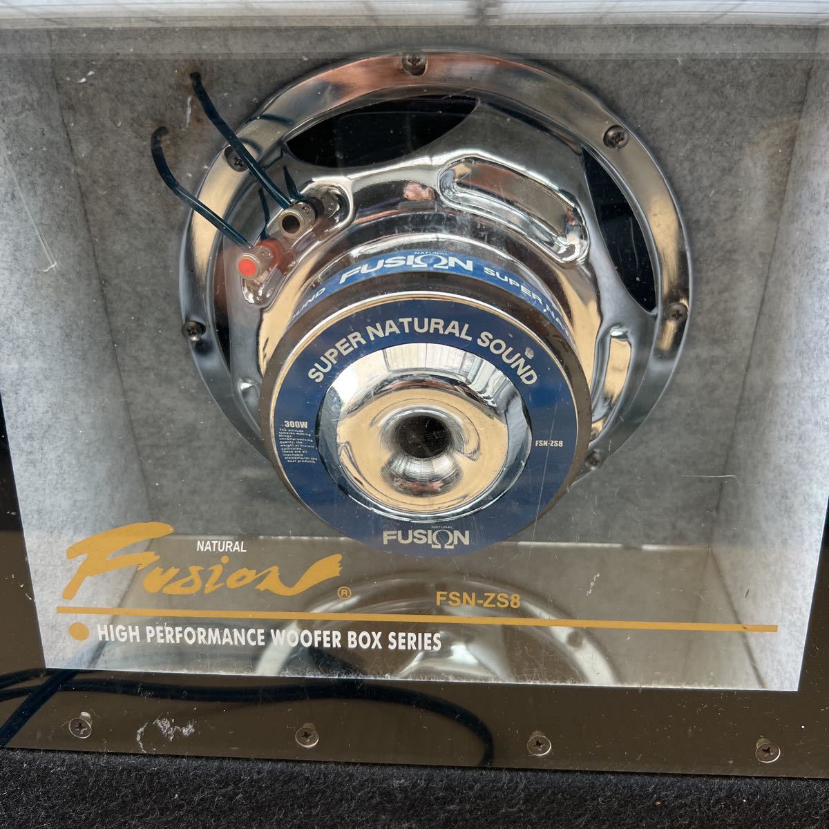 Fusion FSN-8WDC ウーファー 傷や汚れあり】Fusion フュージョン FSN-ZS8 サブウーファー サブ