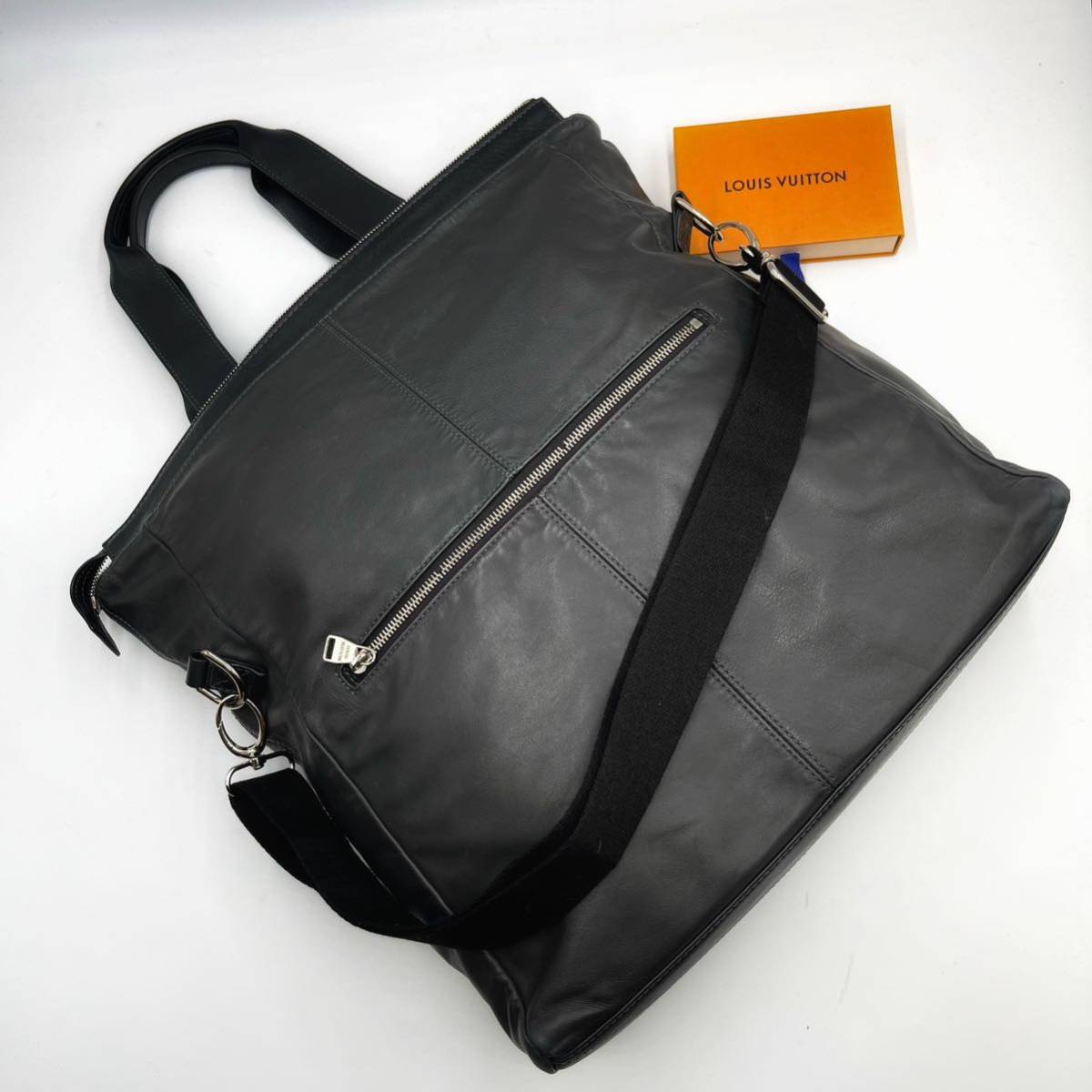 目立った傷や汚れなし】美品 LOUIS VUITTON ガストン Vライン 2way 