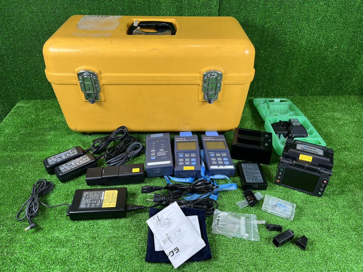 【目立った傷や汚れなし】A-48 Fujikura フジクラ 光ファイバ融着接続機 FSM-11R CT-30 付属品多数！ 測定器 検査の ...