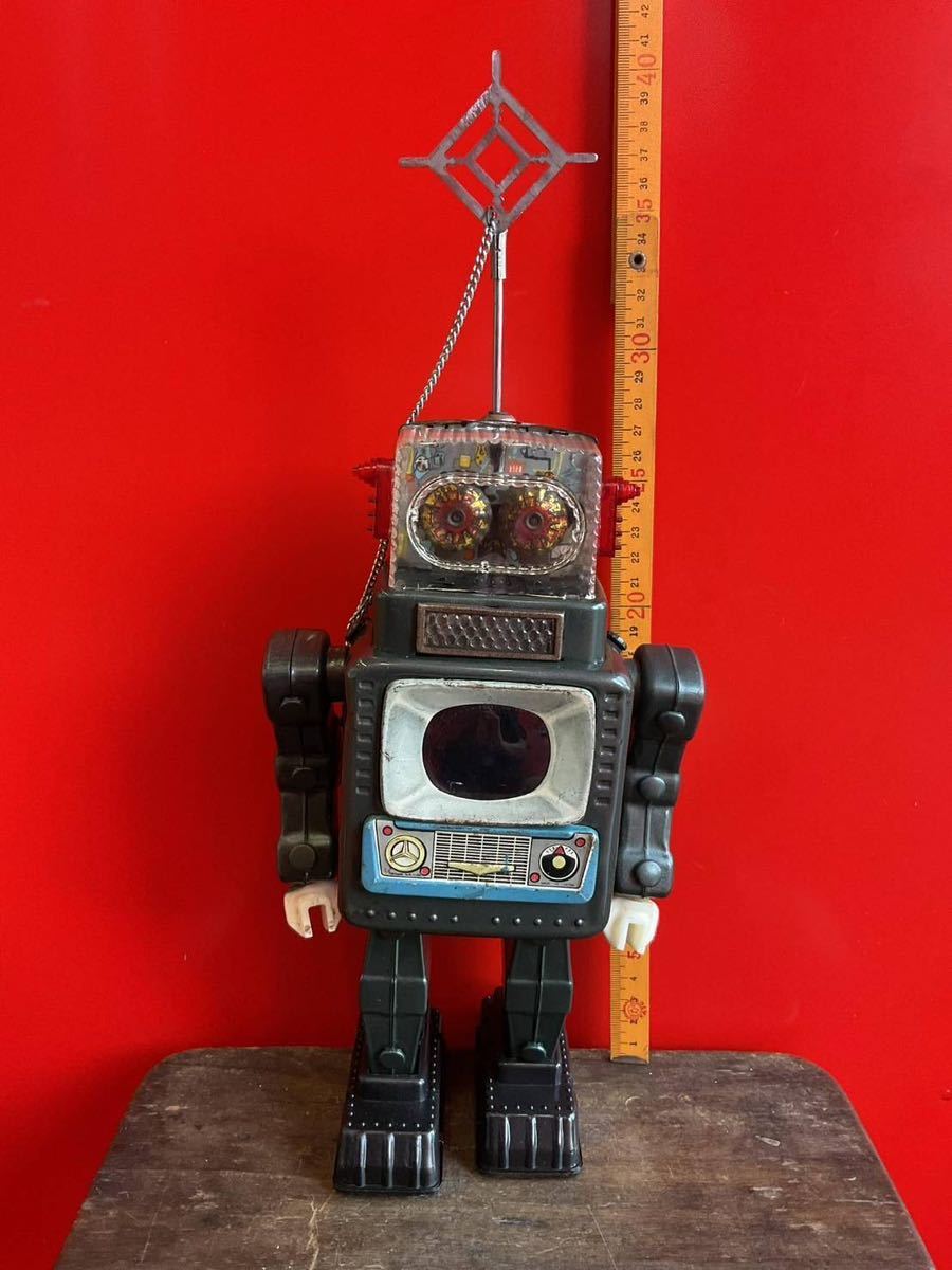 アルプス社　ブリキ　テレビジョンロボット Yahoo!オークション -「テレビジョン」(ロボット) (ブリキ)の