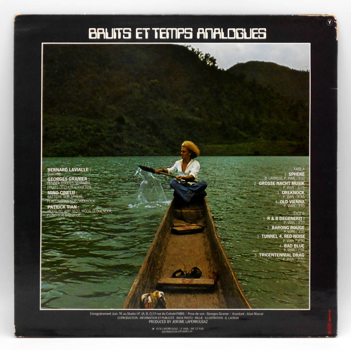 やや傷や汚れあり】☆FRANCE ORIG LP☆PATRICK VIAN/Bruits Et Temps