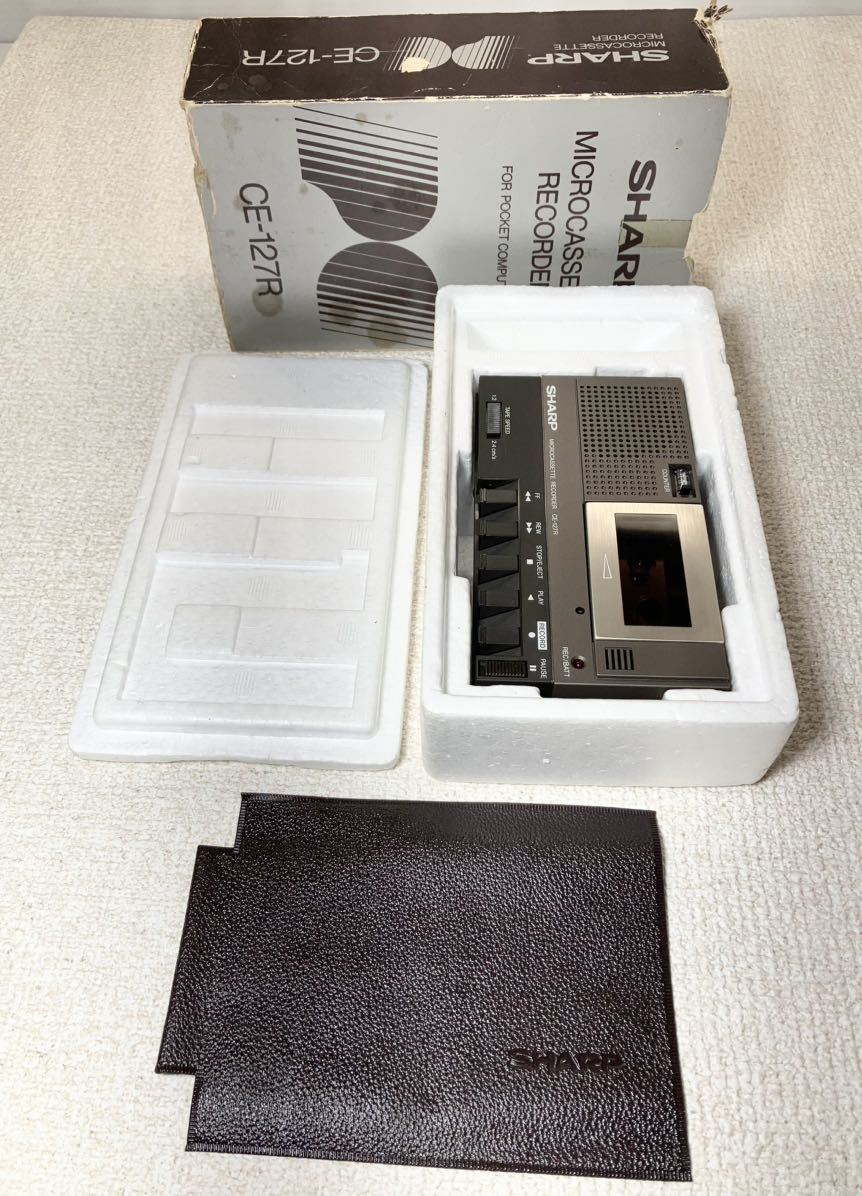 全体的に状態が悪い】SHARP マイクロカセットレコーダーCE-127R