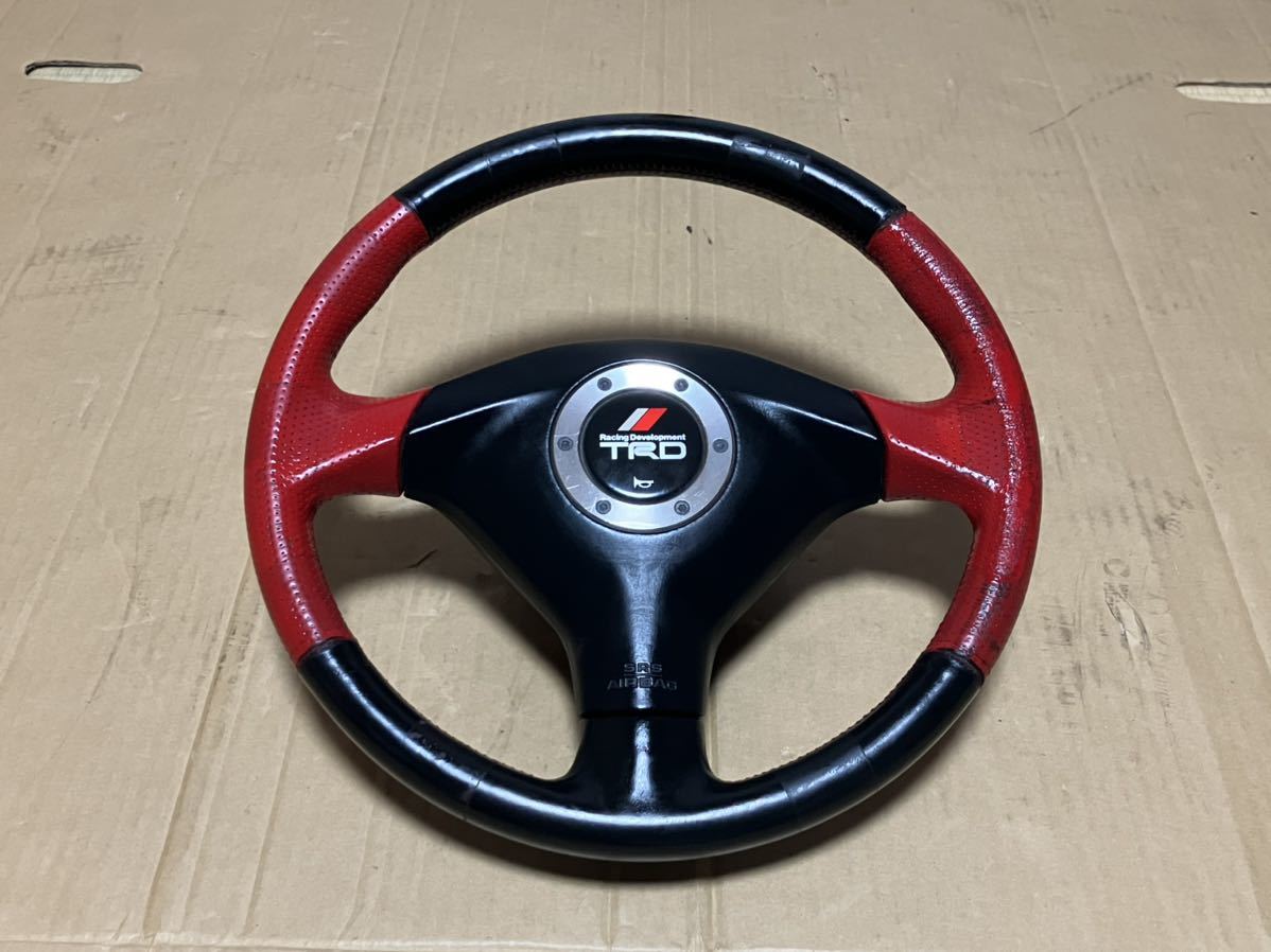 傷や汚れあり】TRD ステアリング タイプC 純正 オプションハンドル