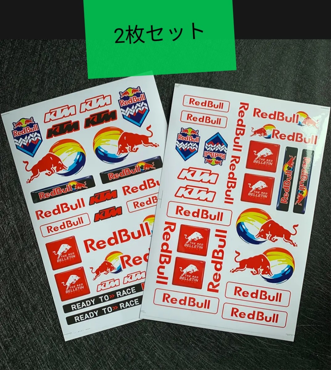 【未使用】MotoGP RACING REDBULL TEAM レッドブル アクセサリー ステッカー シール デカール KTM バイク