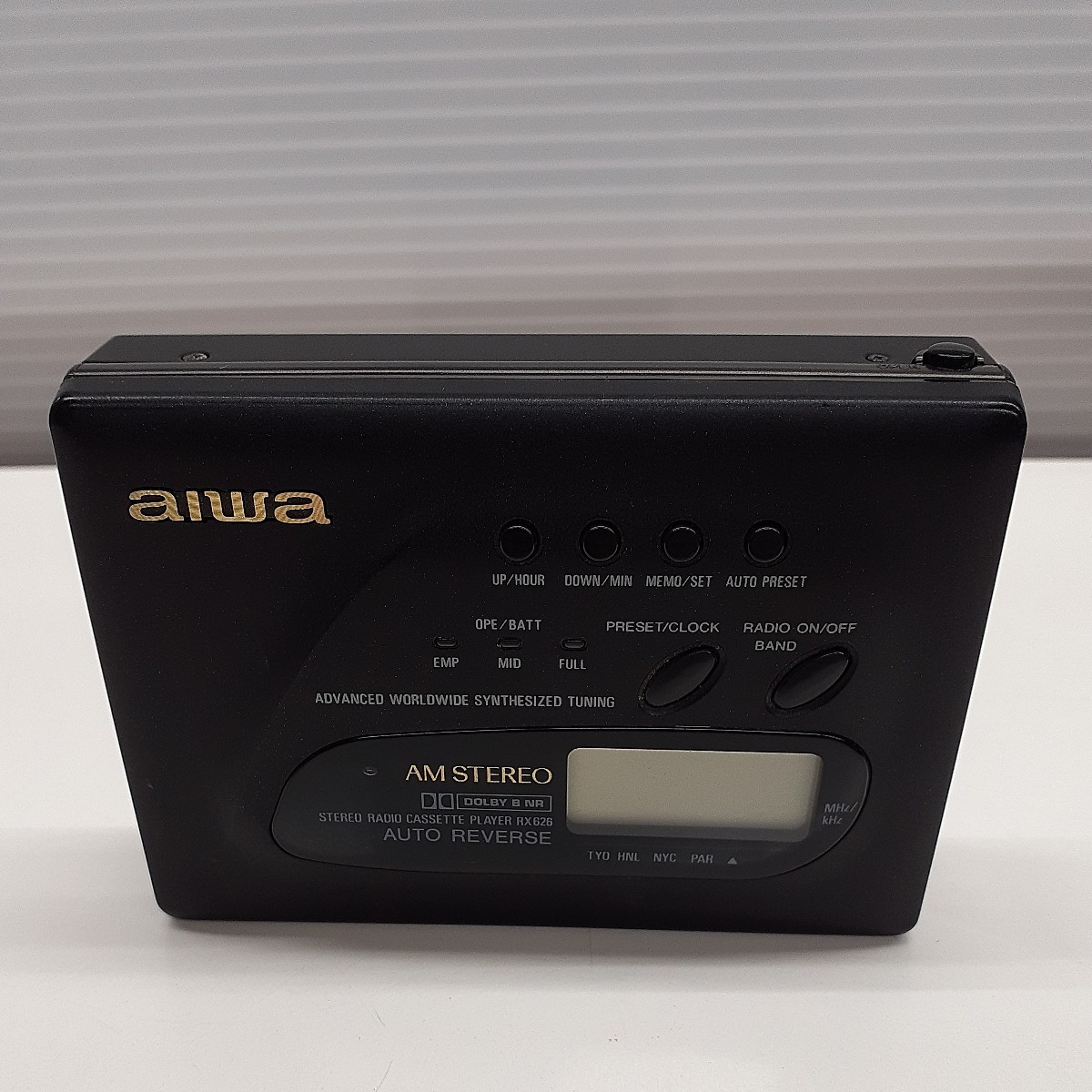 【やや傷や汚れあり】アイワ aiwa ステレオラジオカセットプレーヤー HSRX626 ポータブルカセットプレイヤー ジャンク zejあ の