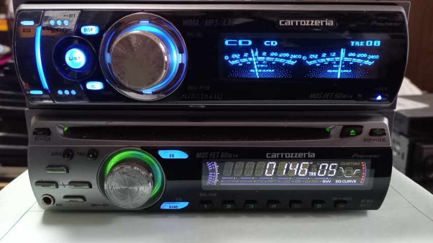 傷や汚れあり】カロッツェリア carrozzeria DEH-P710 DEH-P510の落札