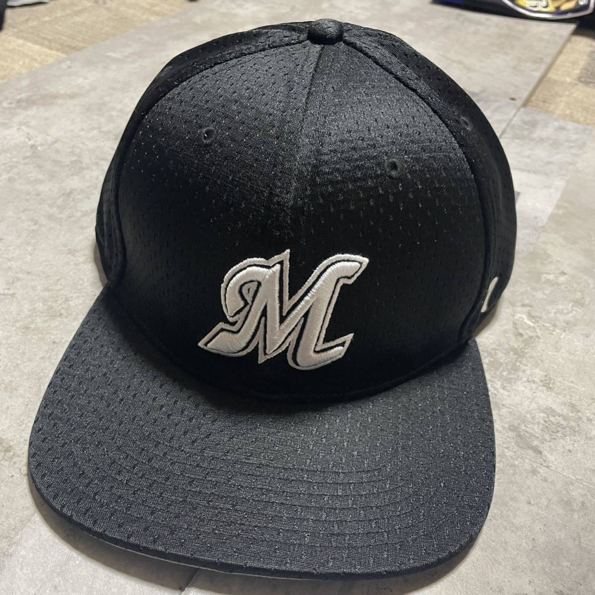 千葉ロッテマリーンズ ブラックキャップ M(S) - メルカリ【マリーンズ