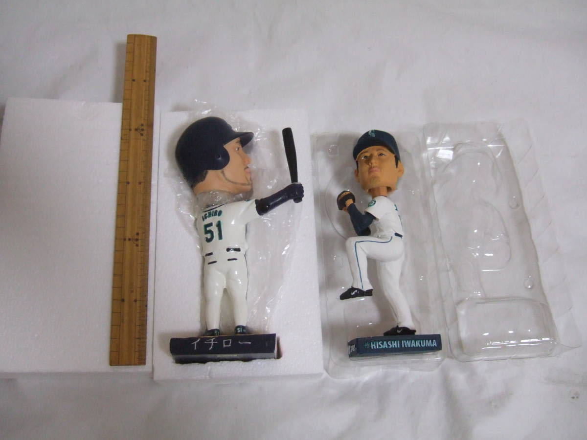 【目立った傷や汚れなし】ボブルヘッド2個 マリナーズ イチロー ボブルヘッド 2001 AL MVP Bobblehead Ichiro