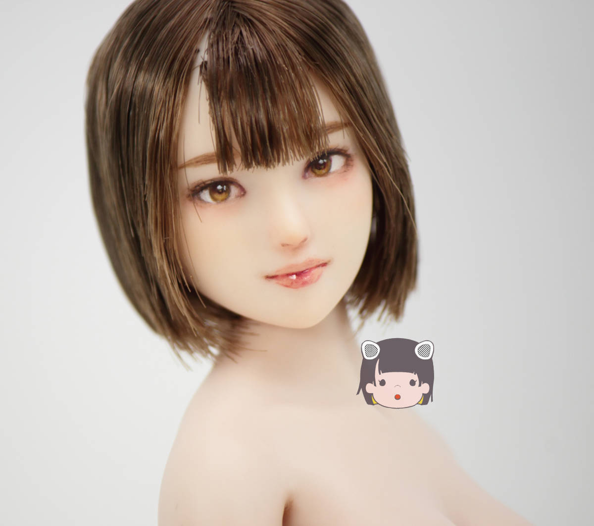 オビツ27 ナチュラル01 1/6ドール カスタムヘッド 未使用】[かすみこ] 1/6 オビツ27 カスタムヘッド ドールヘッド 27-01