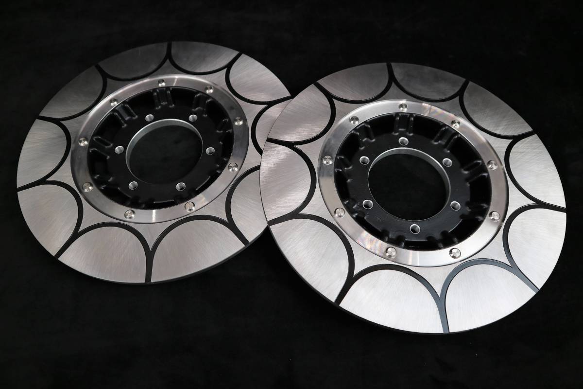 Ｚ　６穴　トレンチカット　黒　左右セット/ディスクローター　ダブル Z 6穴 トレンチカット 黒 左右セット/ディスクローター ダブル