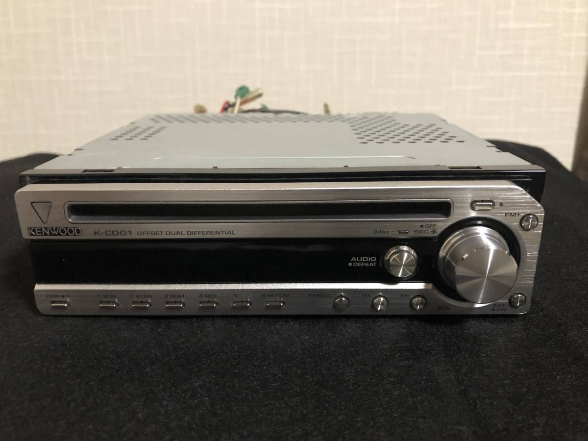 ケンウッド CDプレーヤー K-CD01 元箱リモコン付き。