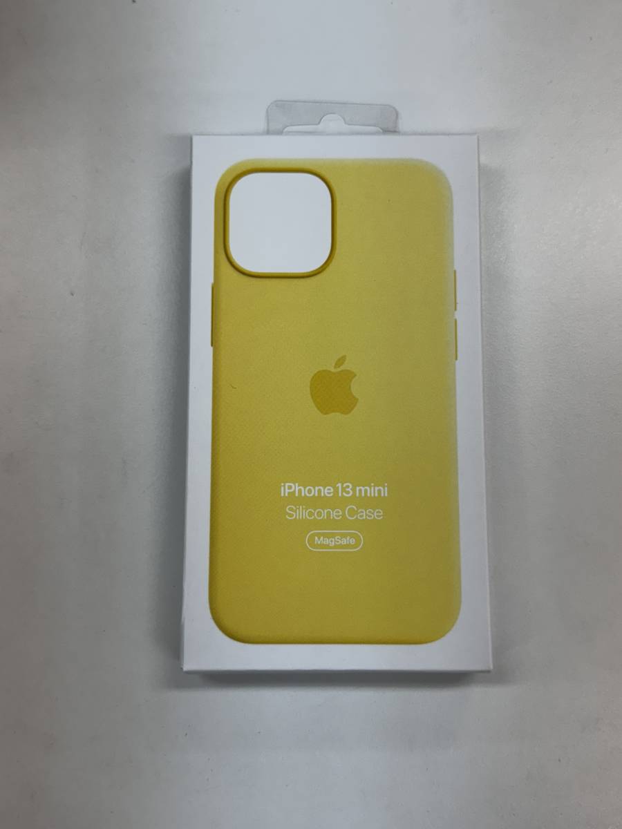 iPhone 13 mini シリコーンケース【純正】レモンゼスト アップル純正品 MagSafe対応 iPhone 13 mini シリコーンケース レモン