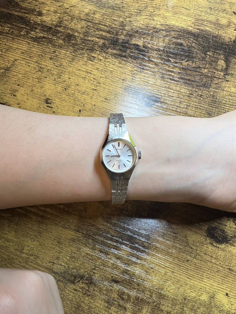 SEIKO 自動巻き 腕時計 1140-3120 14KWG レディース SEIKO 自動巻き 腕時計 1140-3120 14KWG レディース
