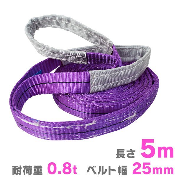 ナイロンスリング新品未使用品 （10本セット】スリングベルト 5m 