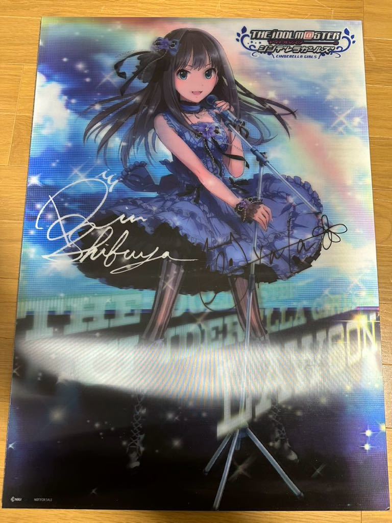 アイマスシンデレラガールズ×ローソン当選品3D渋谷凛ポスターA2サイズ 