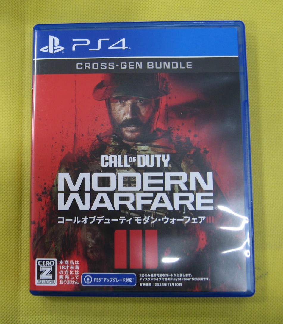 【目立った傷や汚れなし】056) PS4ソフト Call of Duty Modern Warfare III（コール オブ デューティー
