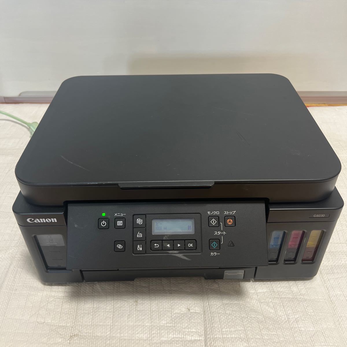 キャノン プリンター G6030 ジャンク インク付 ブラック 黒 canon キャノン プリンター G6030 ジャンク インク付 ブラック 黒 canon