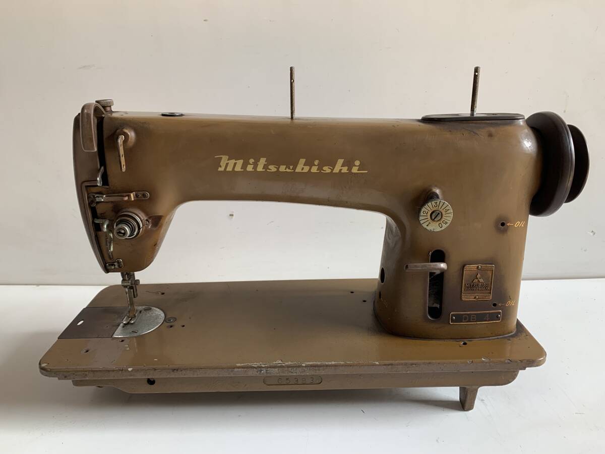 最終価格 三菱 縫えるビンテージミシン ブルーグレー 取説付 【公式通販】