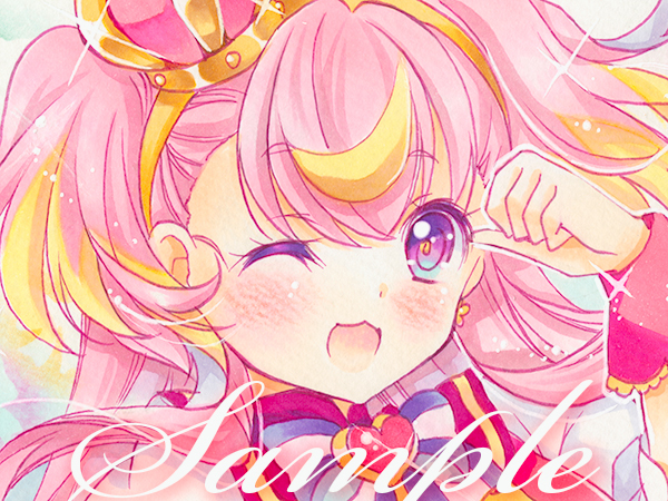 未使用】☆同人 手描き イラスト 【 わんだふるぷりきゅあ! 】 キュア
