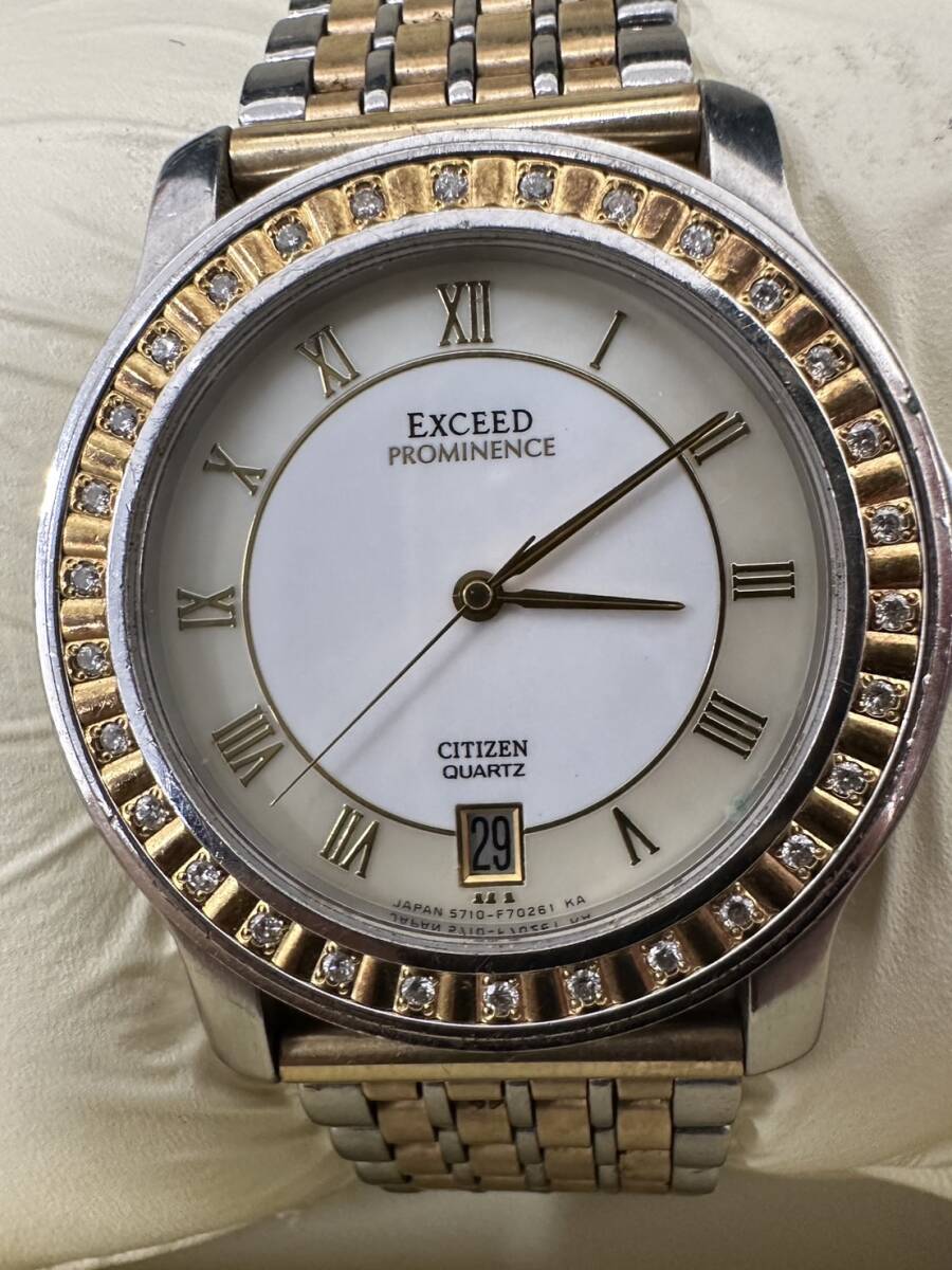 全体的に状態が悪い】3108□CITIZEN シチズン エクシード プロミネンス 