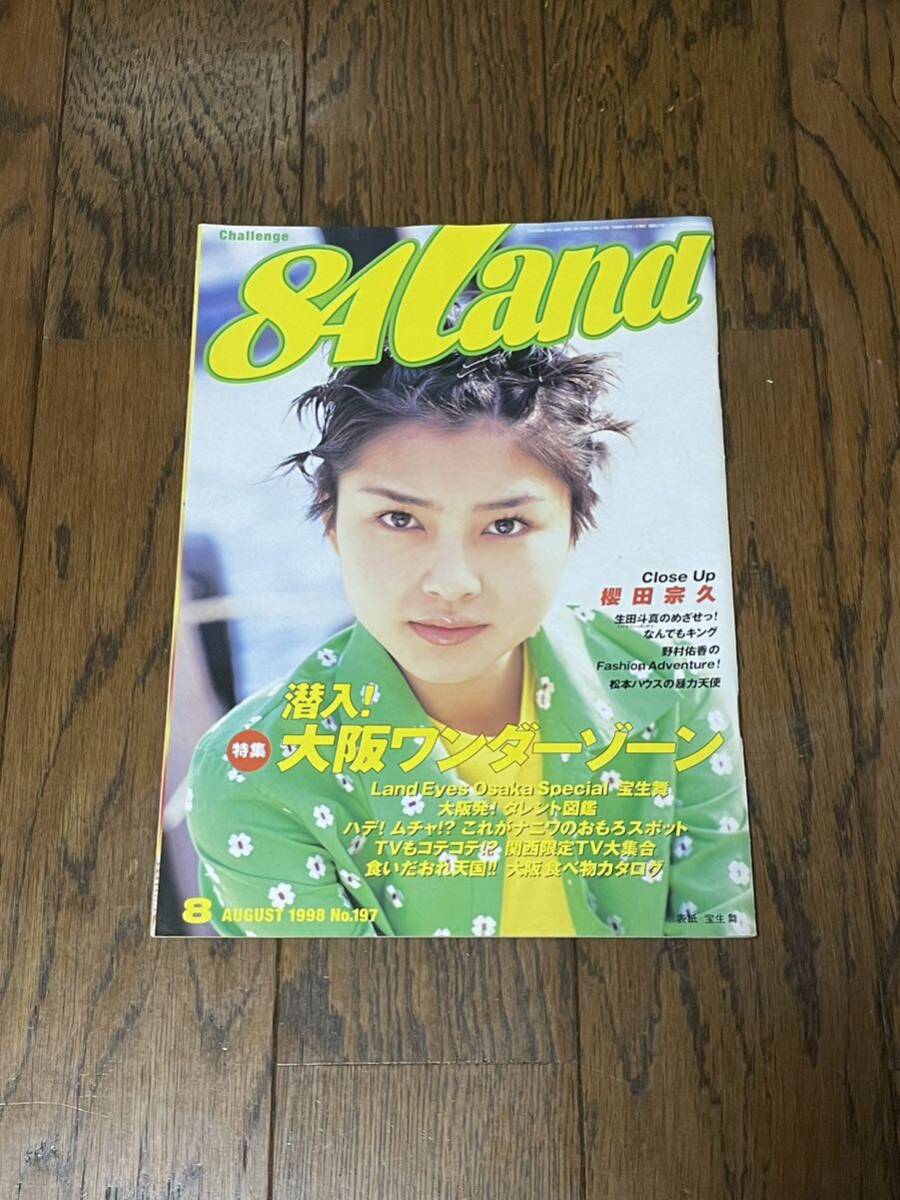 目立った傷や汚れなし】進研ゼミ 84land 1998年 8月号 宝生舞 野村佑香